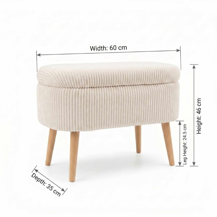 Пуф Atelier Del Sofa Mini Oslo Linen Cream