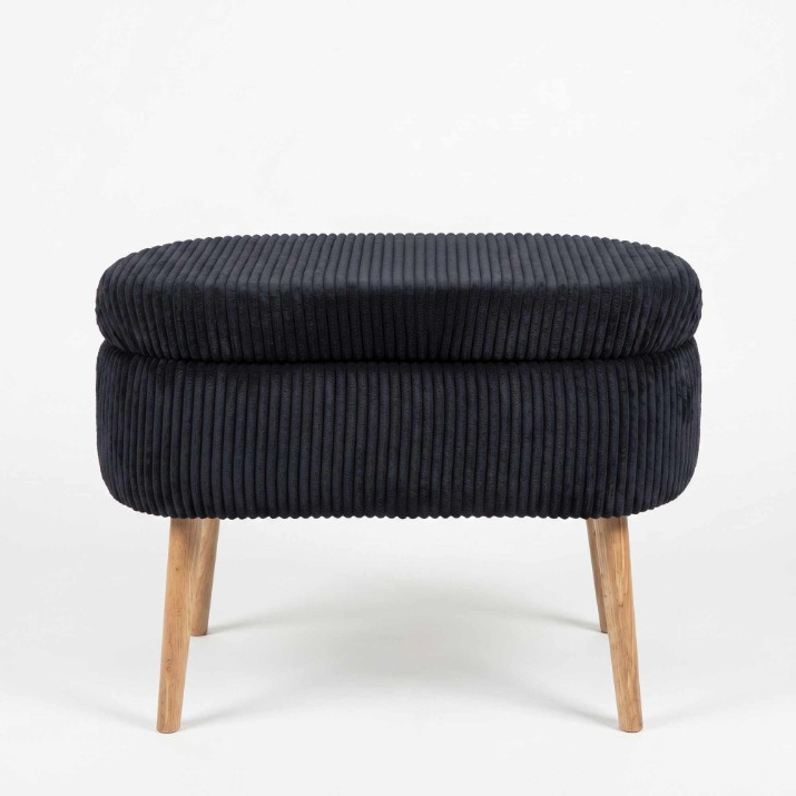 Пуф Atelier Del Sofa Mini Oslo Linen Black