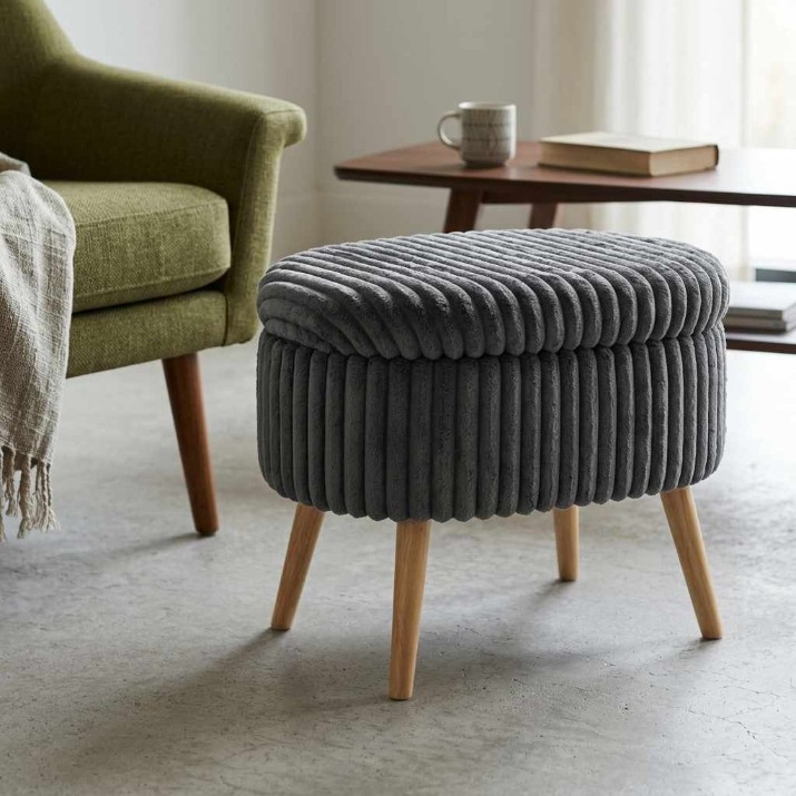 Fotoliu moale Atelier Del Sofa Mini Oslo Linen Anthracite