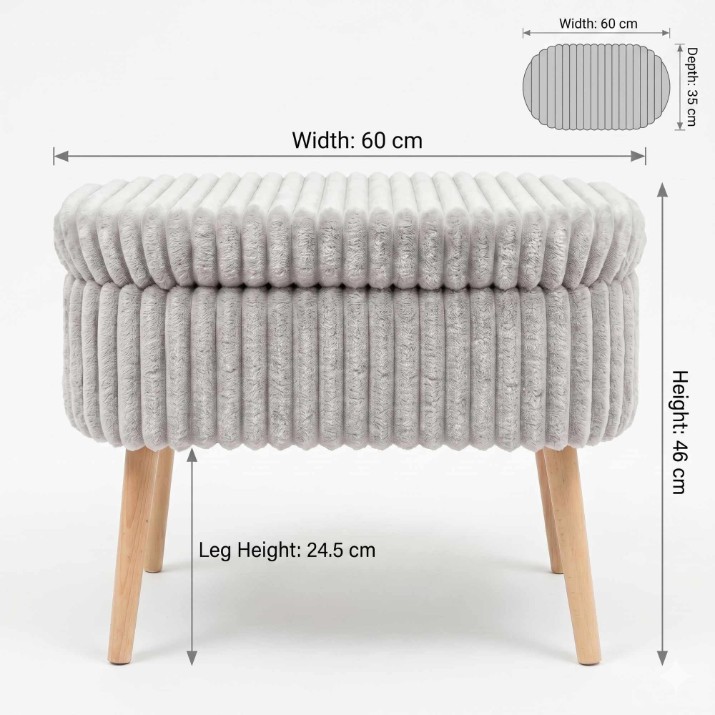 Пуф Atelier Del Sofa Mini Oslo Linen Grey