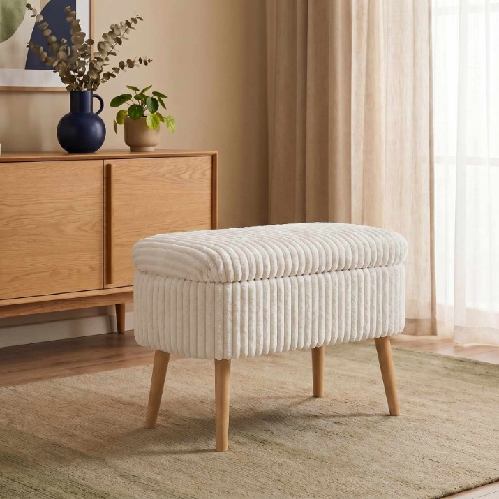 Пуф Atelier Del Sofa Mini Oslo Linen Toscano Cream