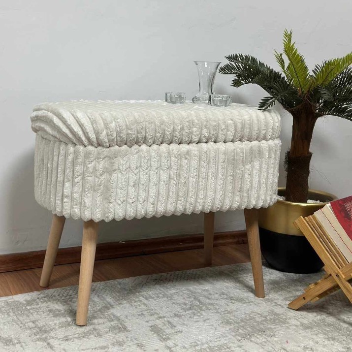 Пуф Atelier Del Sofa Mini Oslo Linen Toscano Cream
