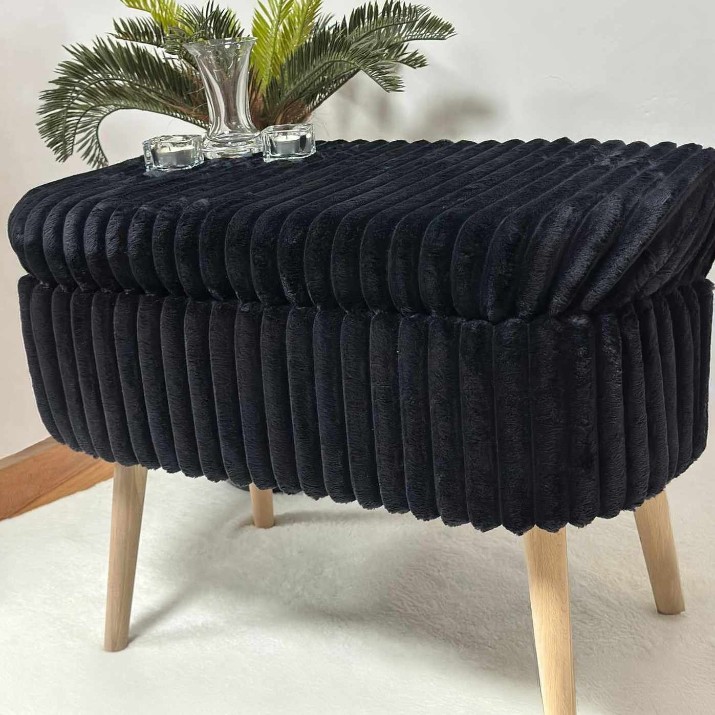 Пуф Atelier Del Sofa Mini Oslo Linen Toscano Black