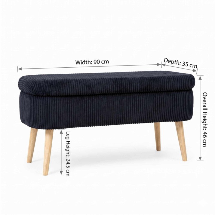 Пуф Atelier Del Sofa Oslo Linen Black