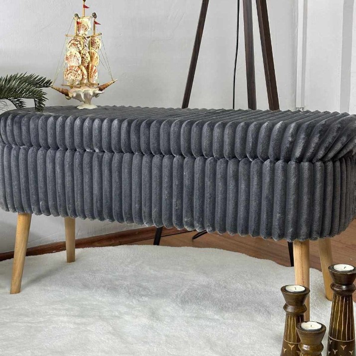 Пуф Atelier Del Sofa Oslo Linen Toscano Anthracite