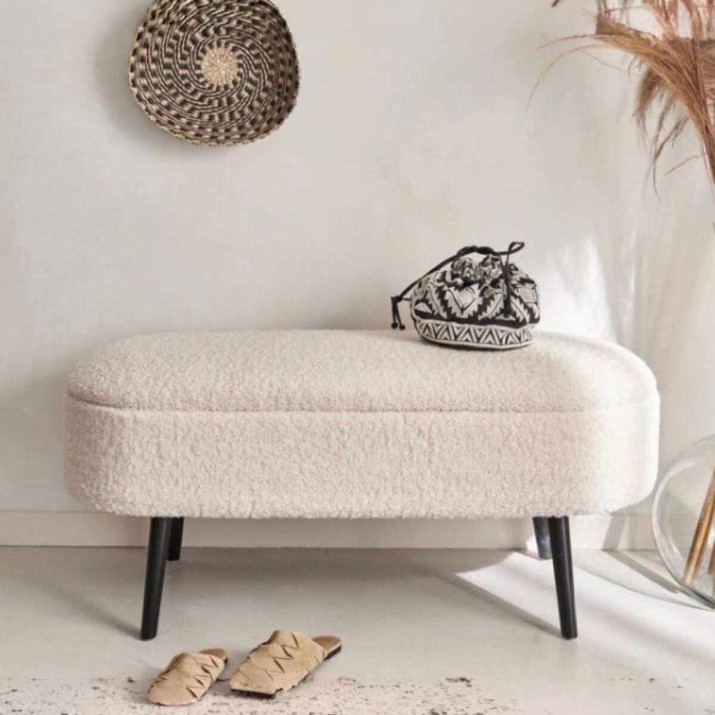 Пуф Atelier Del Sofa Oslo Wellsoft White Black