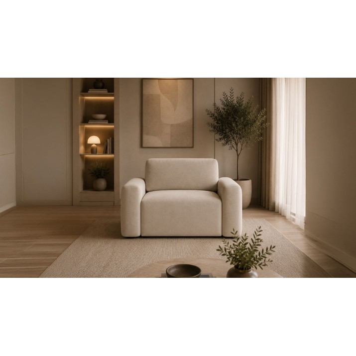 Fotoliu Atelier Del Sofa Mono Lily Ecru