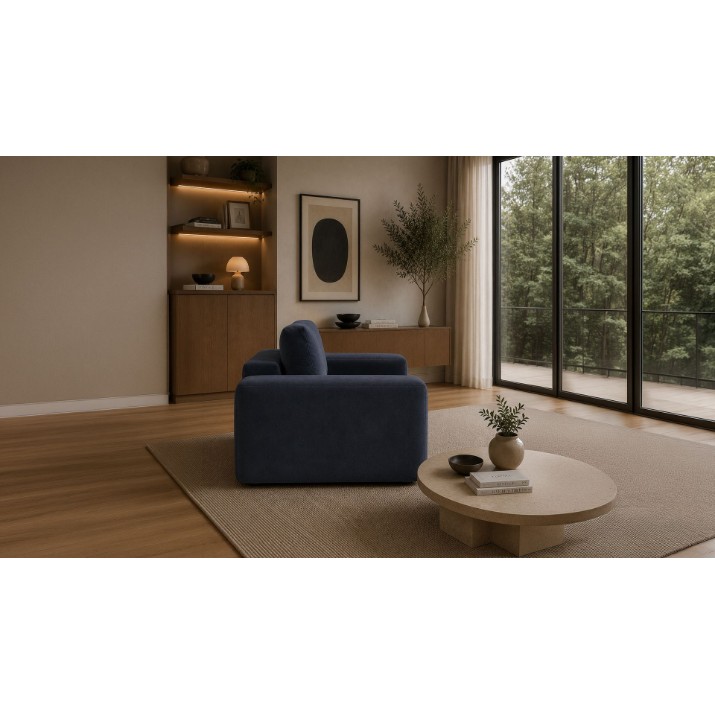 Кресло Atelier Del Sofa Mono Lily Petrol Blue
