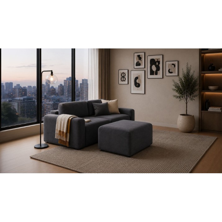 Пуф Atelier Del Sofa Mono Petrol Blue
