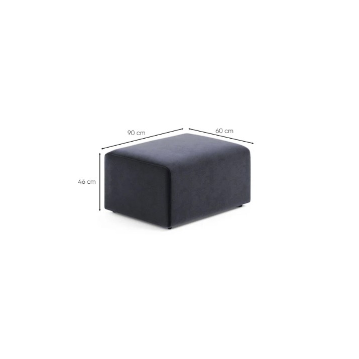 Fotoliu moale Atelier Del Sofa Mono Petrol Blue
