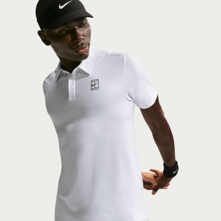 Поло Nike Court Advantage Dri-FIT Tennis White/Black, s.XL