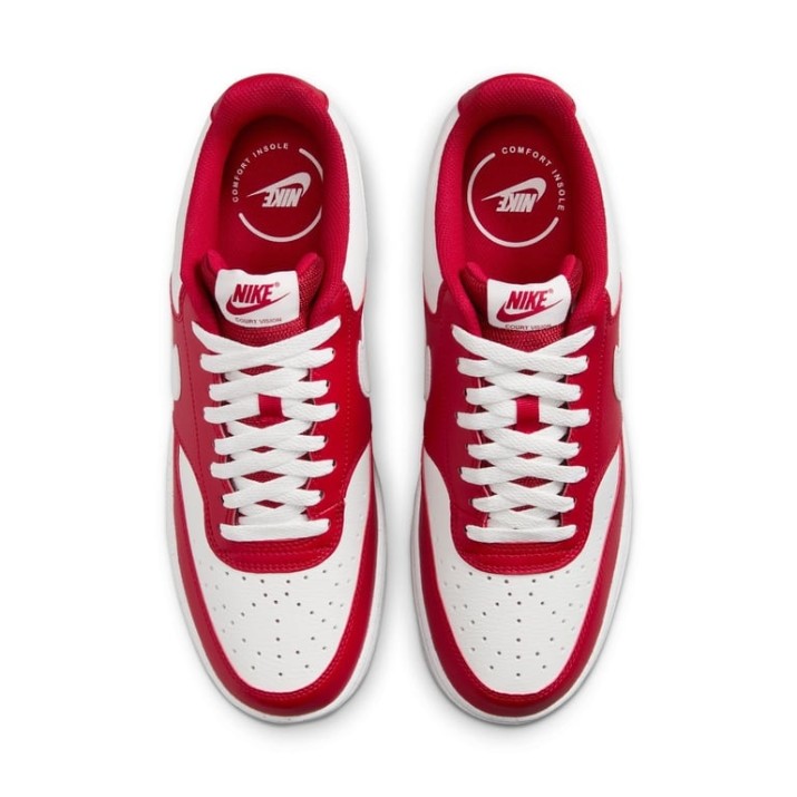Ghete pentru bărbați Nike Court Vision Low Gym Red/Summit White, s.44.5