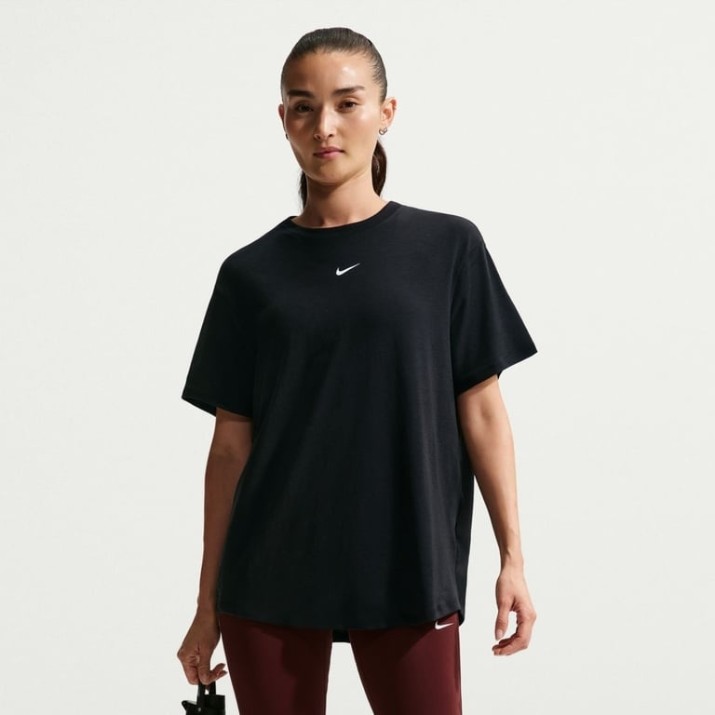 Tricou de dame Nike One Relaxed Black/White, s.XL