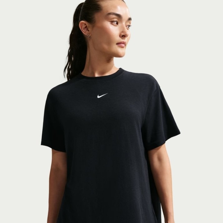 Tricou de dame Nike One Relaxed Black/White, s.XL