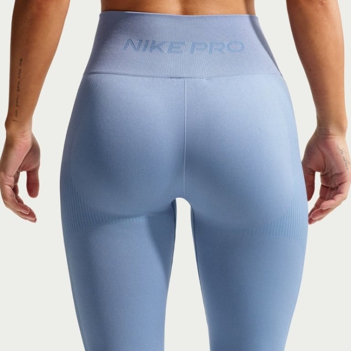 Женские леггинсы Nike Pro Seamless 7|8 Work Blue, s.S