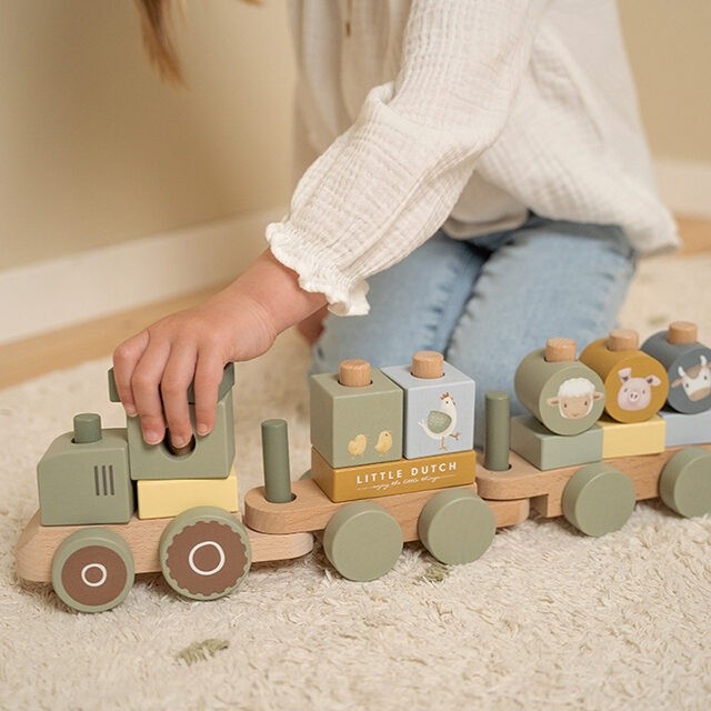 Кубики Little Dutch Little Farm: Tractor (4330)
