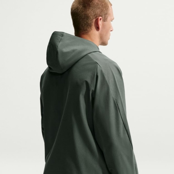 Мужская ветровка Nike Tech Shori Knit Full-Zip Windrunner Camo Green/Black, s.S