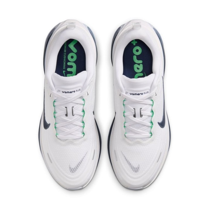 Adidași pentru bărbați Nike Vomero Plus White/Green Spark/World Indigo/Midnight Navy, s.45