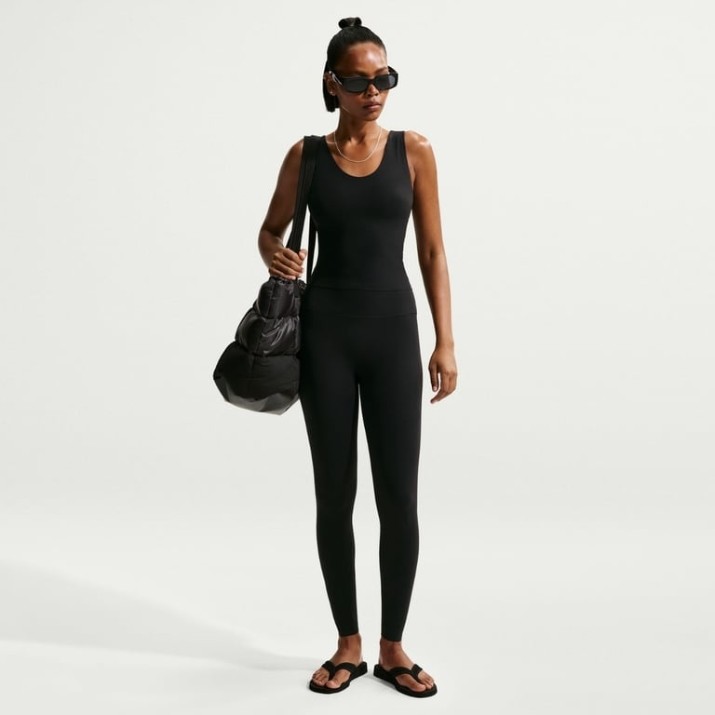 Jambiere damă Nike Zenvy Black/Cool Grey, s.M