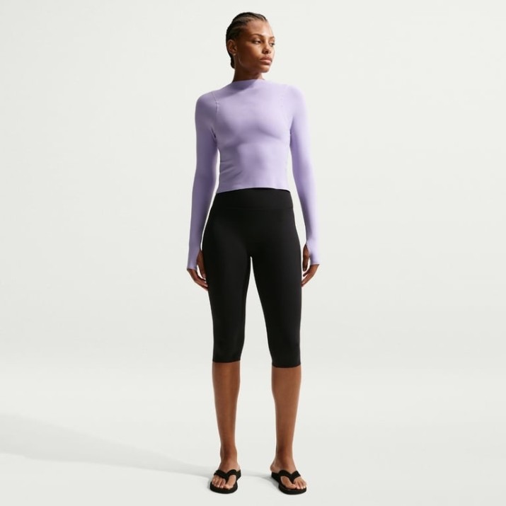 Jambiere damă Nike Zenvy Black/Cool Grey, s.L
