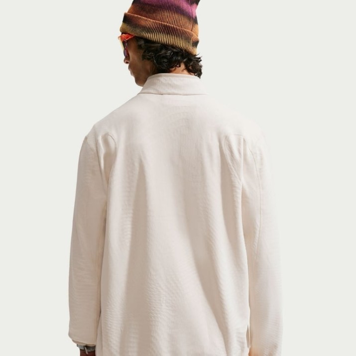 Hanorac pentru bărbați Nike ACG Wolf Grid Therma-FIT 1|2 Light Orewood Brown/Cream II/Light Crimson/Summit White, s.XXL