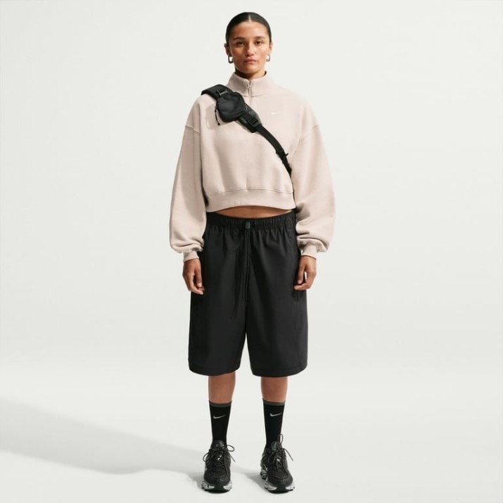 Hanorac damă Nike Studio Fleece Medium Weight Cream II/Sail, s.XL