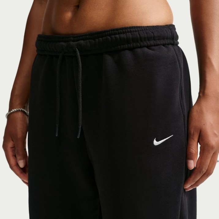 Pantaloni spotivi de dame Nike Studio Fleece Medium Weight Total Black/Sail, s.S