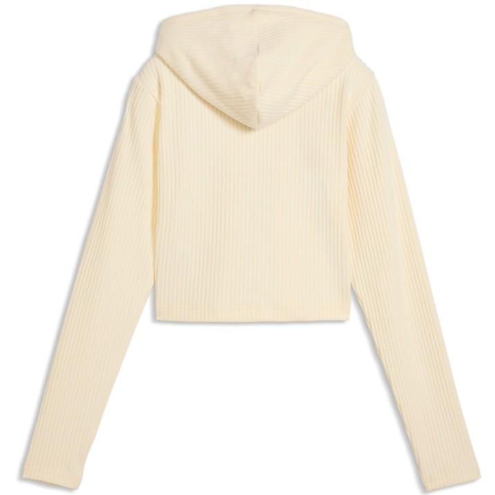 Женская толстовка Puma Ess Ribbed Full-Zip Soft Touch Buttercream Heather, s.M