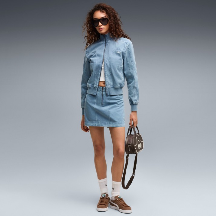 Женская олимпийка Puma Future.Puma.Archive Washed Twill Cool Blue, s.XL