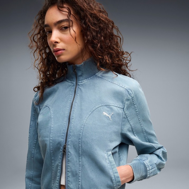 Женская олимпийка Puma Future.Puma.Archive Washed Twill Cool Blue, s.XL
