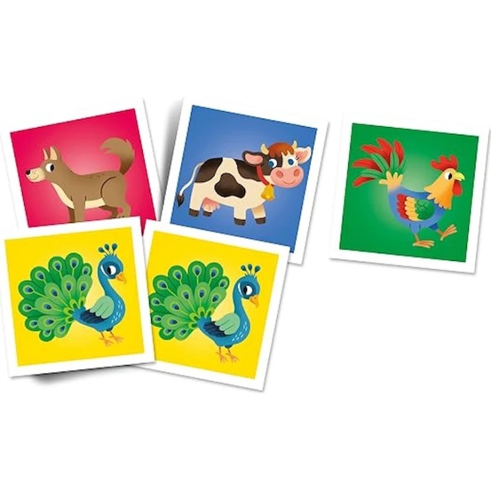 Joc educativ de masa Clementoni Memo Farm Animals (18316) 