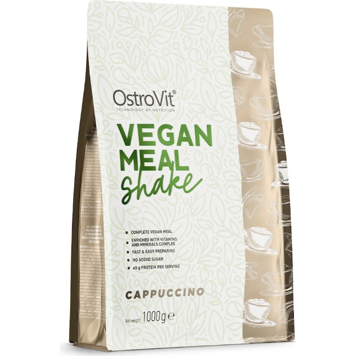 Протеин Ostrovit Vegan Meal Shake 1000g Cappuccino