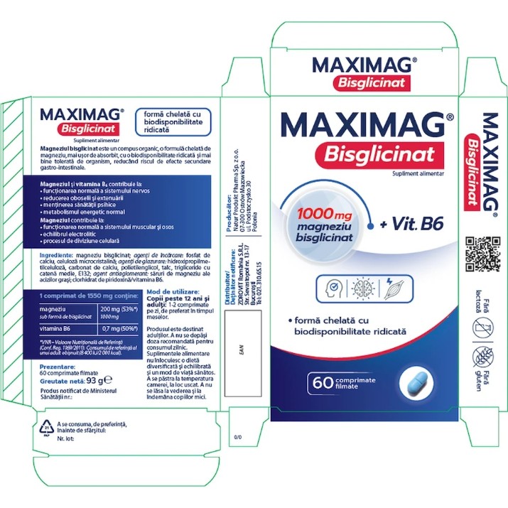 Витамины Zdrovit Maxi Mag Bisglicinat 60tab