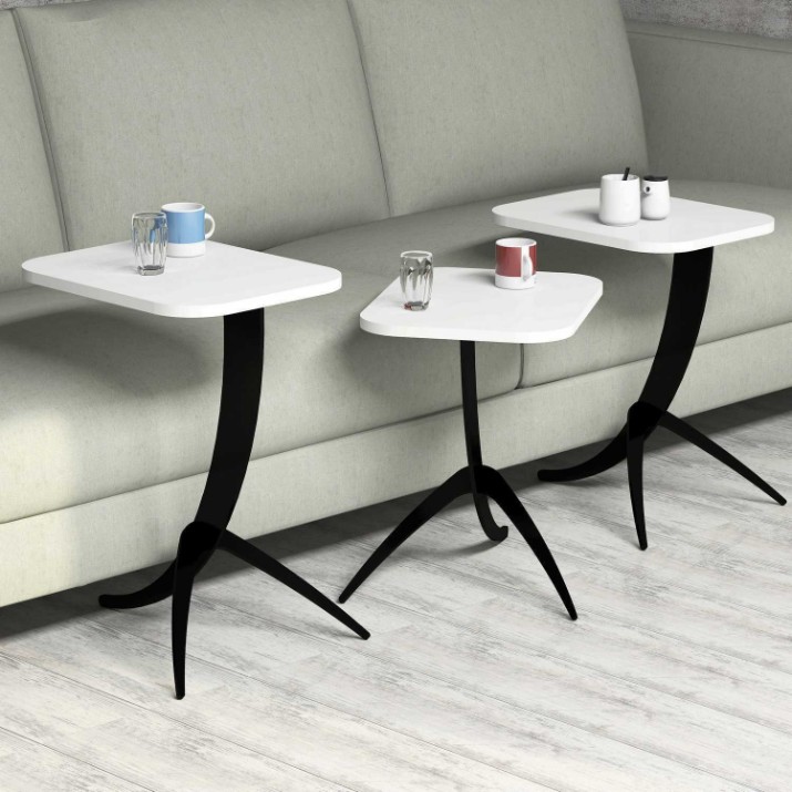 Set măsuţe cafea Hanah Home Pion White