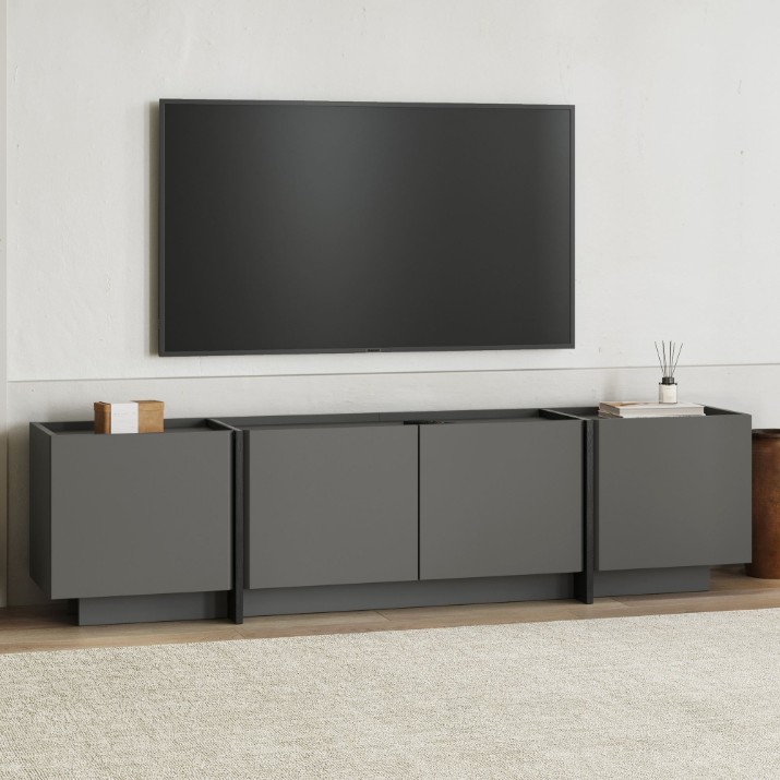 Тумба под ТВ Hanah Home Lowen Anthracite Black