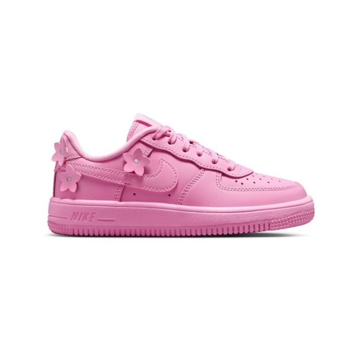 Кеда детские Nike Force 1 Pink Rise/Pink Foam/Metallic Silver, s.33.5
