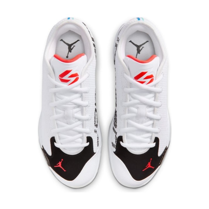 Adidași pentru bărbați Nike Jordan Luka 77 White/Black/Sail/Bright Crimson, s.40.5