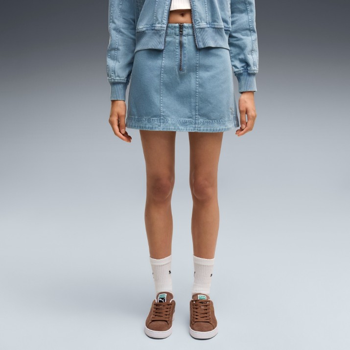 Юбка Puma Future.Puma.Archive Washed Twill Skirt Cool Blue, s.S