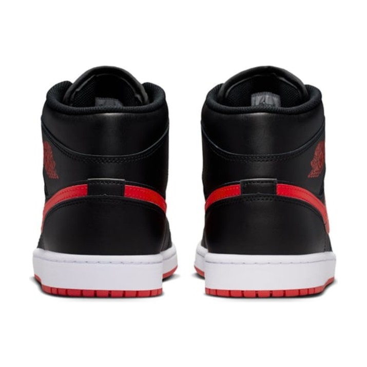 Ботинки мужские Nike Air Jordan 1 Mid Black/White/University Red, s.41