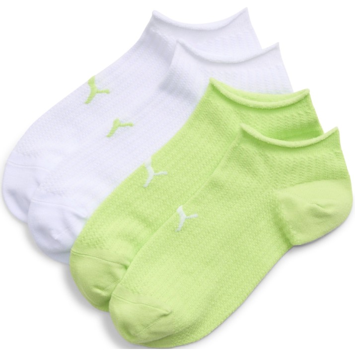 Сiorapi pentru dame Puma Rib Mesh Sneaker 2P Lemon Grass/White, s.39-42