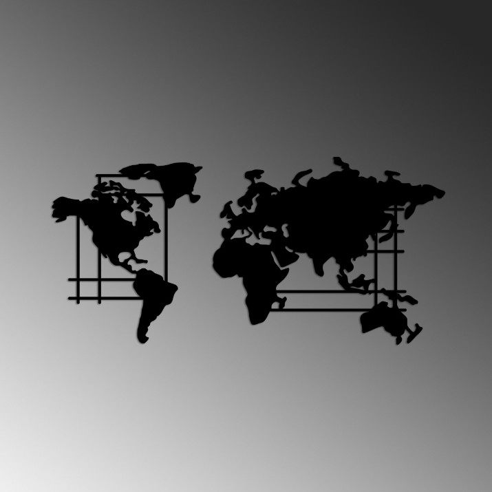 Декоративное панно Wallity World Map M