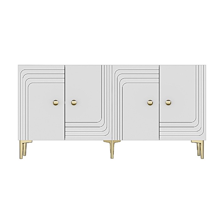 Dulăpior Hanah Home Lessi 150 White Gold