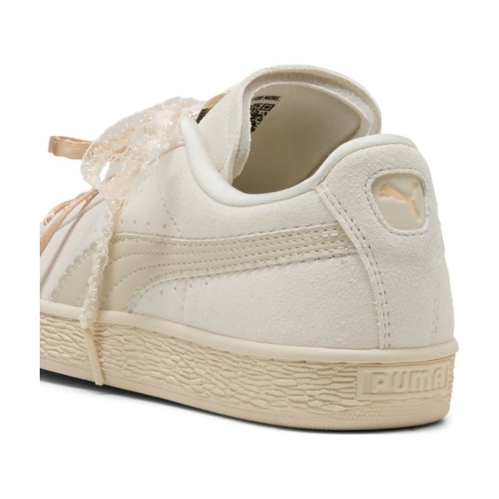 Ghete pentru dame Puma Suede Bloom Frosted Ivory/Silver Fog, s.37