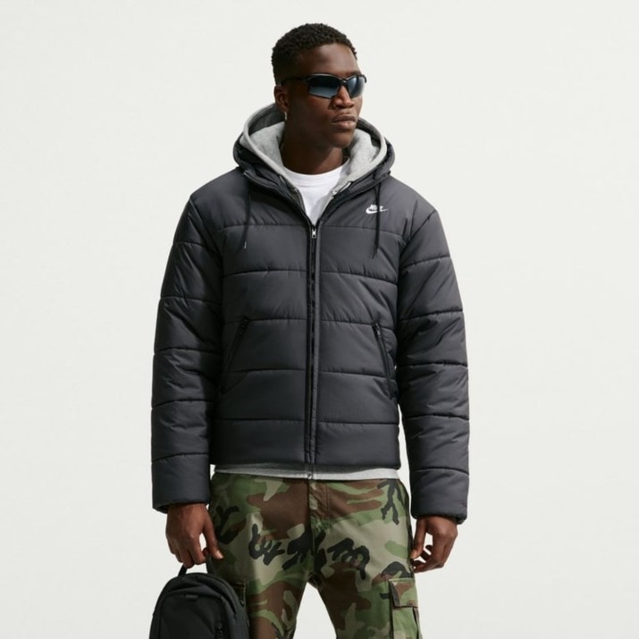 Geacă pentru bărbați Nike Sportswear PrimaLoft Therma-FIT Black/White, s.S