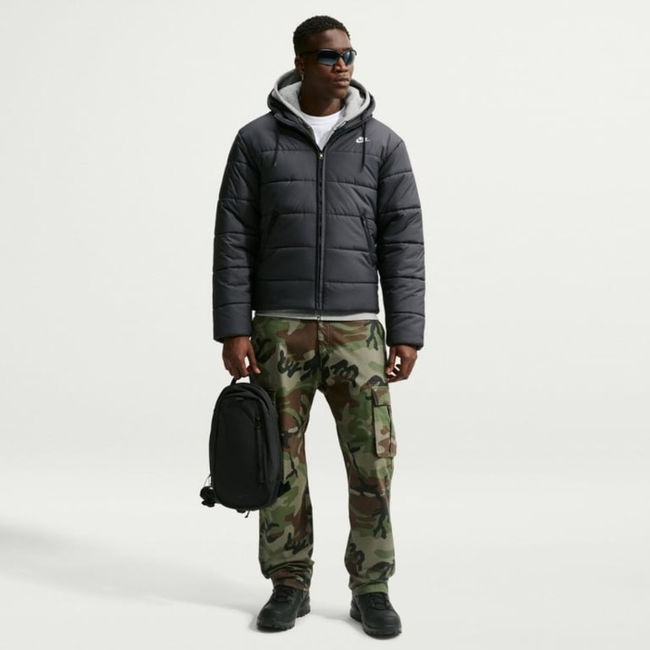 Geacă pentru bărbați Nike Sportswear PrimaLoft Therma-FIT Black/White, s.S