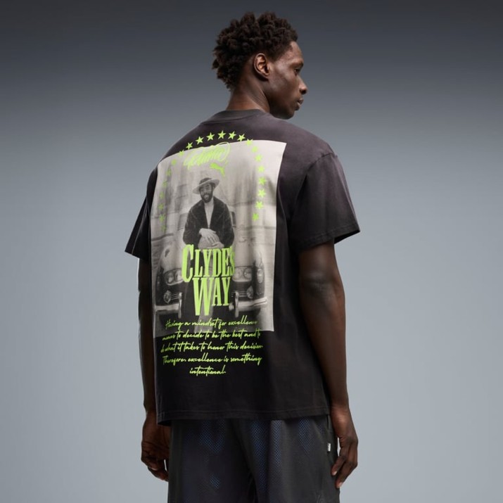 Tricou bărbătesc Puma Memory Lane I Puma Black, s.XL