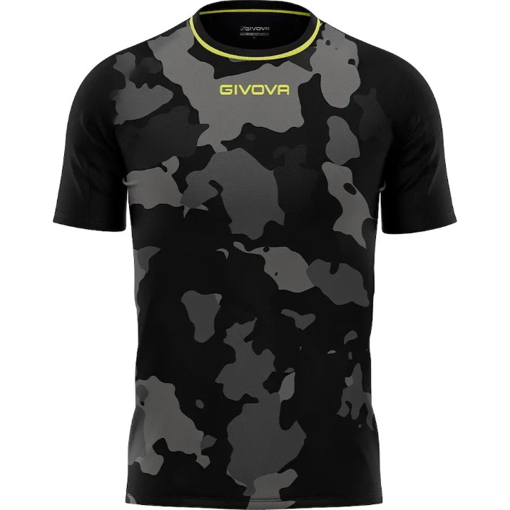 Tricou bărbătesc Givova Army Black/Grey, s.S (MA041-1009)