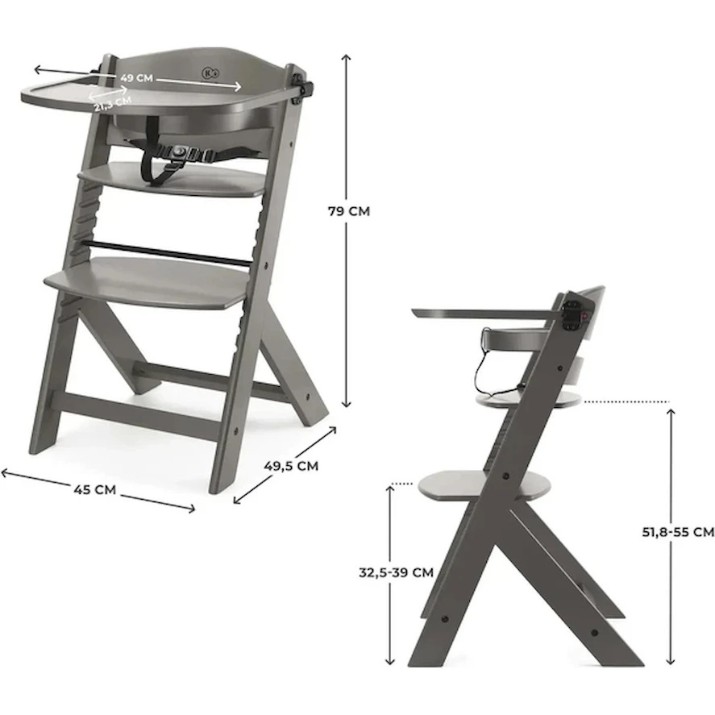 Scaun de masa Kinderkraft Enock Brown (KKKENOCBRWF0000)