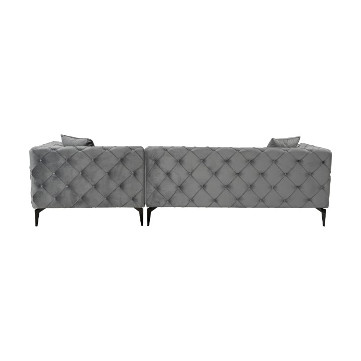 Угловой диван Atelier Del Sofa Como Eco Right Anthracite Black