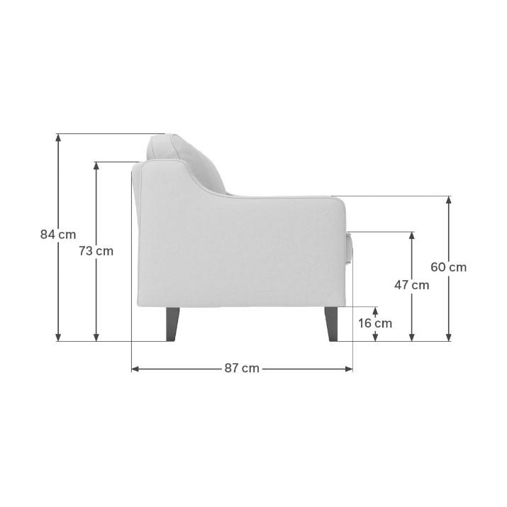 Canapea Atelier Del Sofa Robin 3 Sea Green Walnut